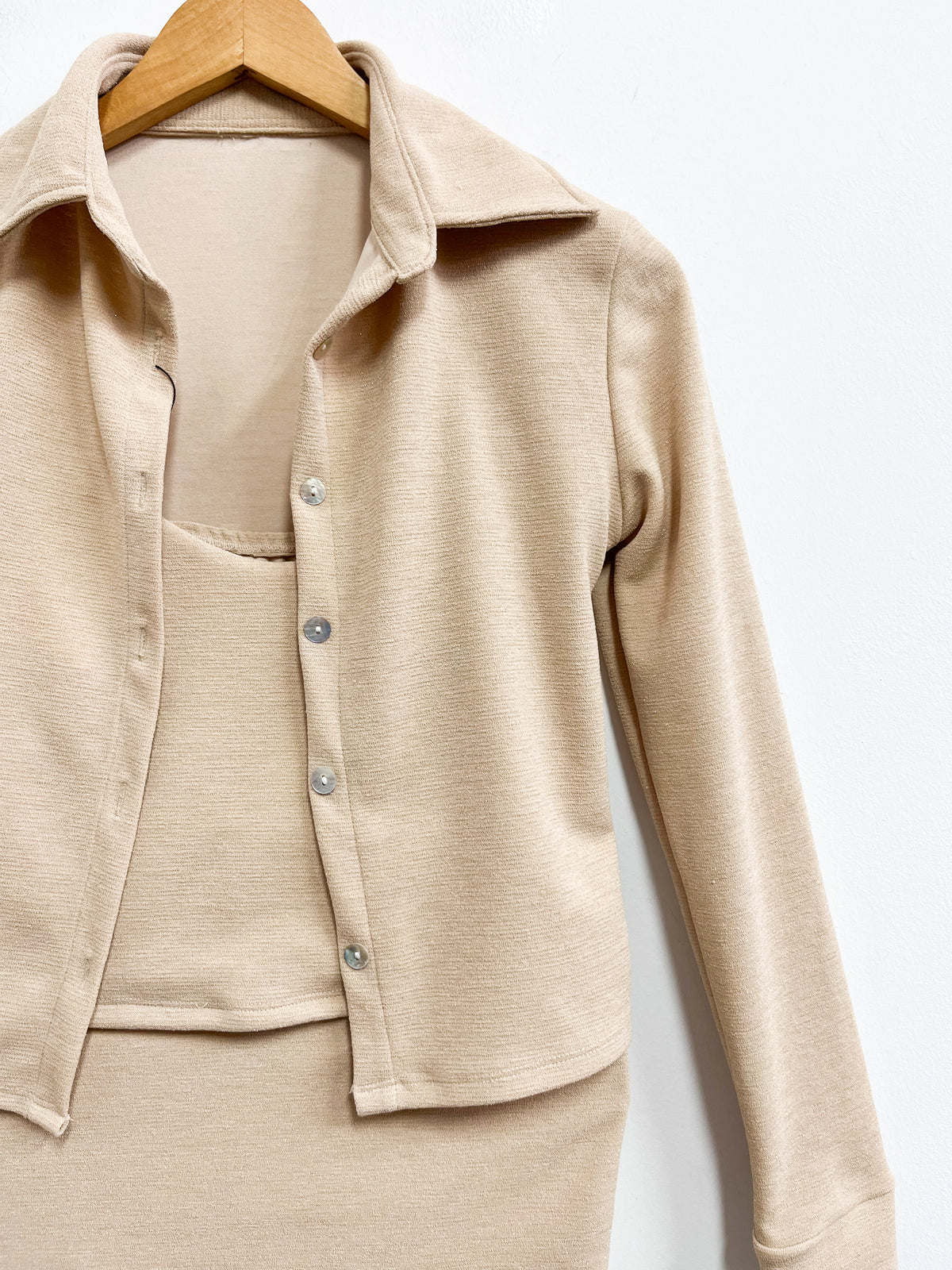 Conjunto beige 3 piezas - Talla XS