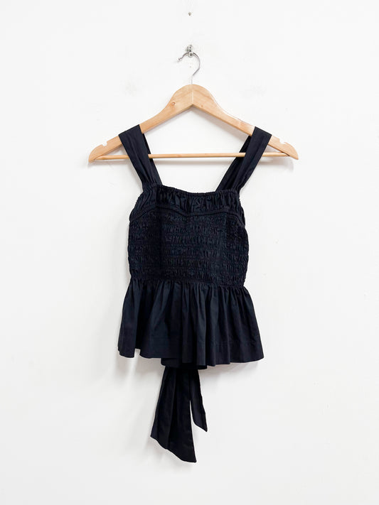 Top negro panel de abeja - Farm - Talla S