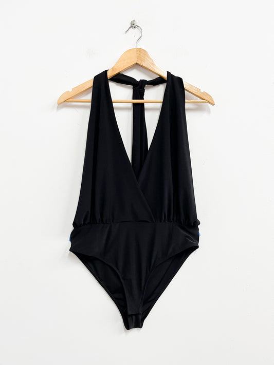 Body negro cuello halter - Zara - Talla M