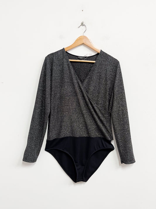 Body negro con brillos - Ann Taylor - Talla L