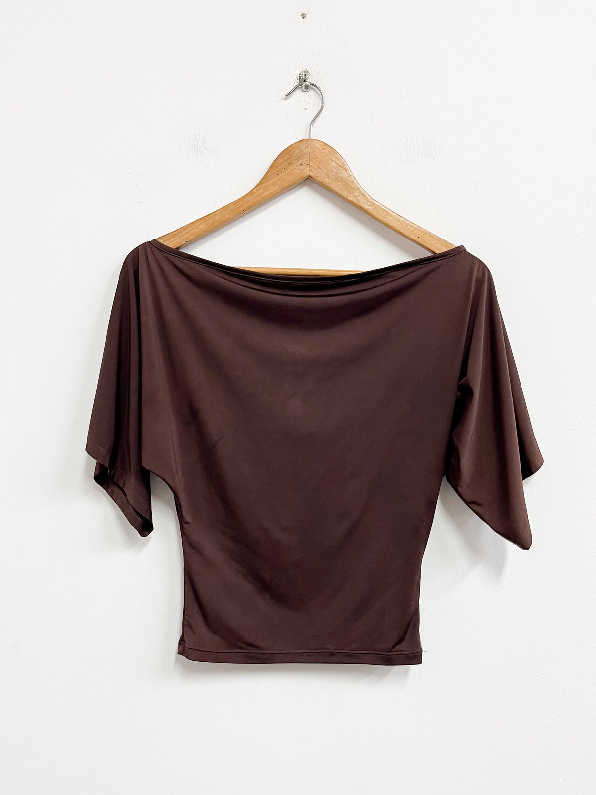 Body marrón de licra - Purpura - Talla S