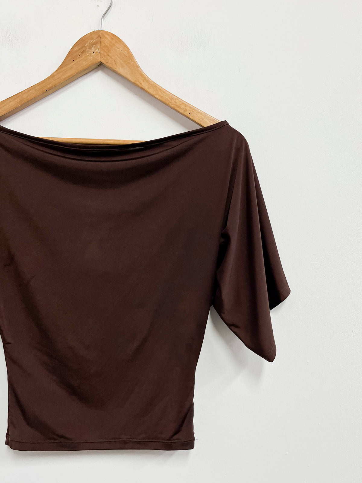 Body marrón de licra - Purpura - Talla S