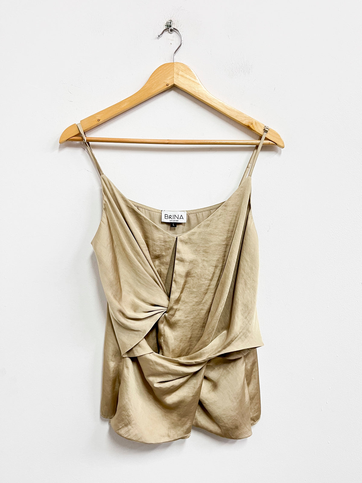 Top de tiras dorado - Brina - Talla L