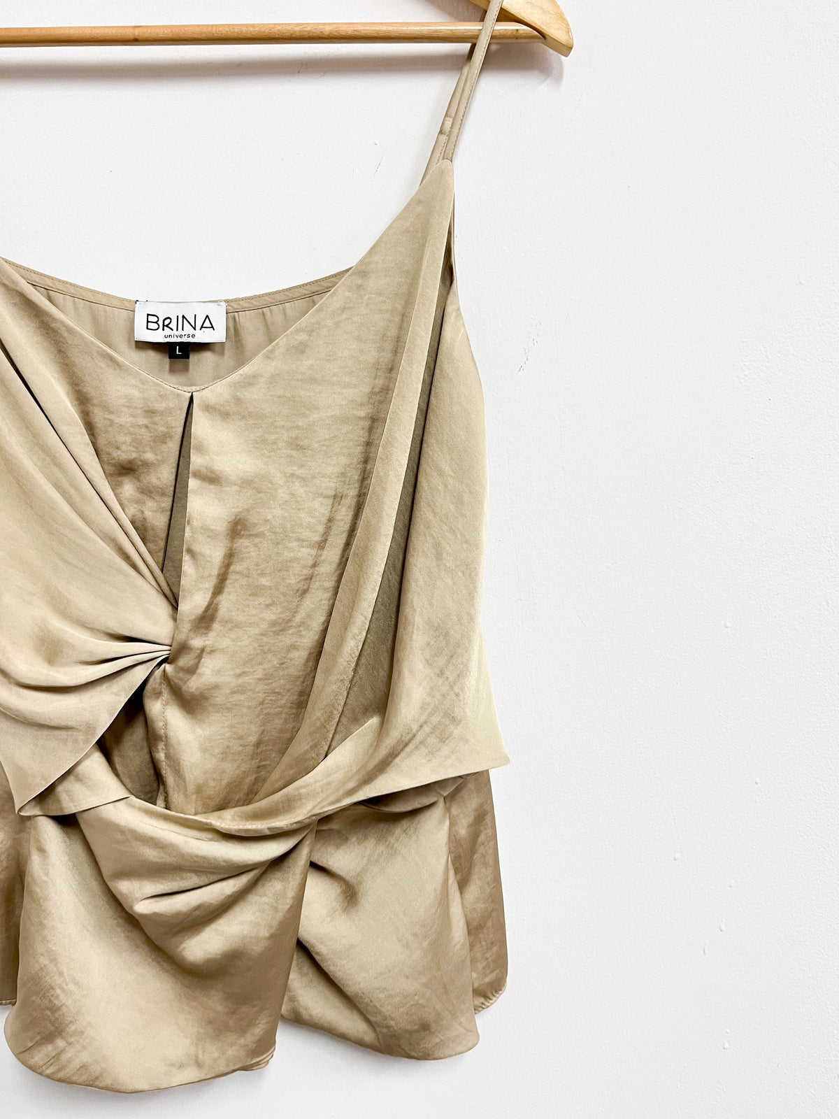 Top de tiras dorado - Brina - Talla L