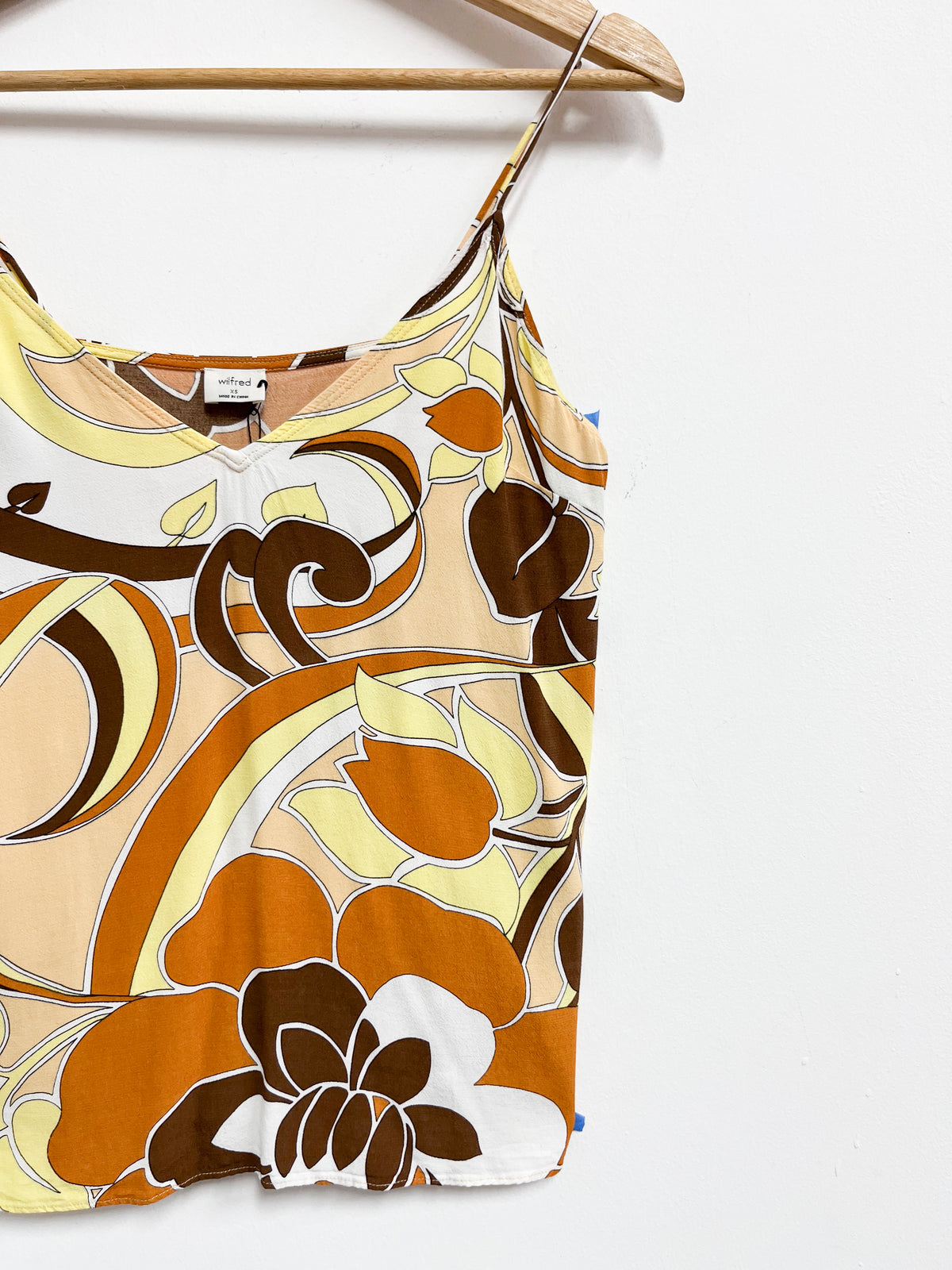 Top estampado tonos marrones - Wilfred - Talla XS