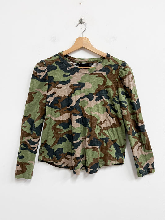 Polo manga larga militar - Veronica Beard - Talla M