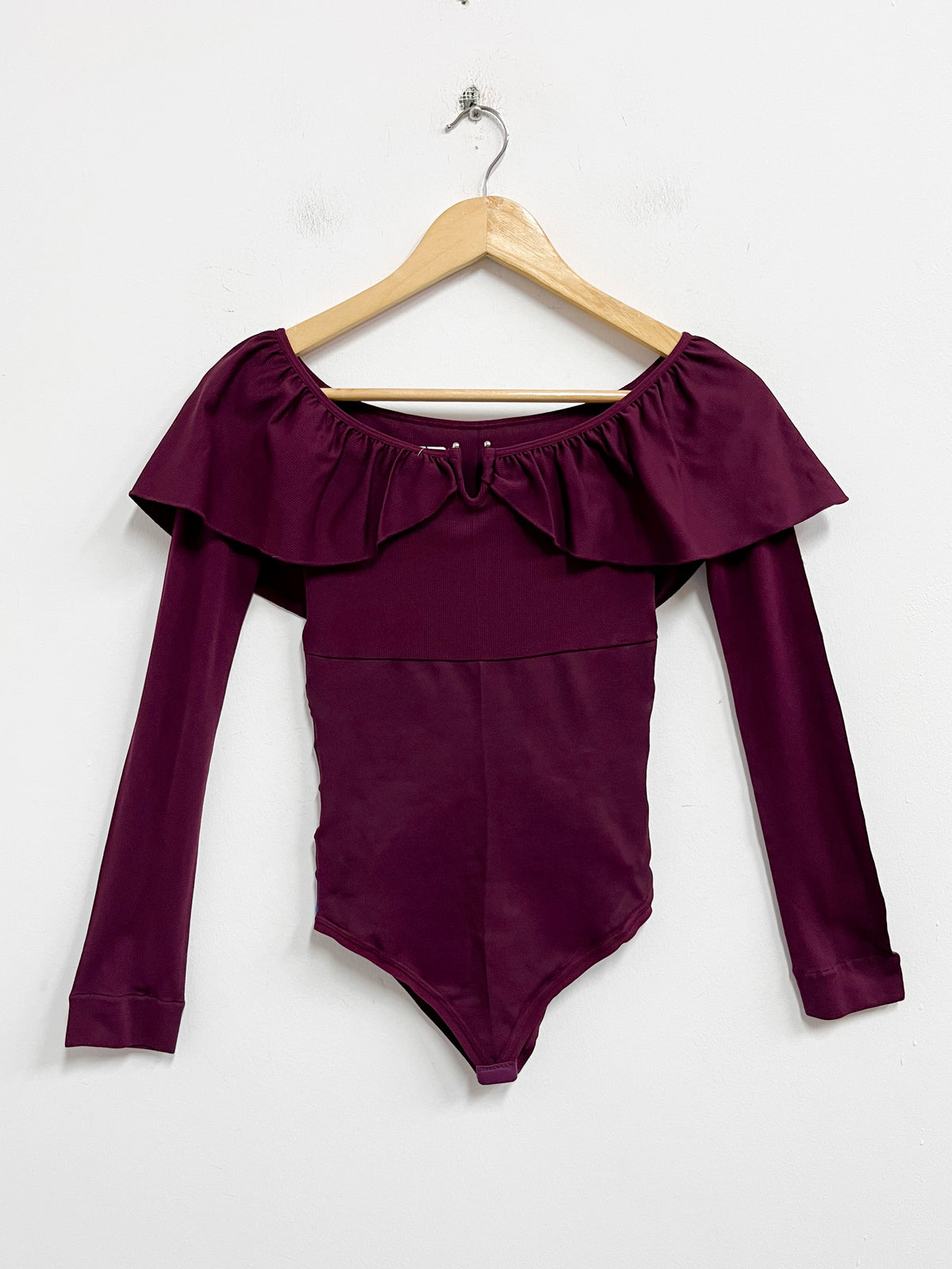 Body guinda con bobos - Azzorti - Talla S