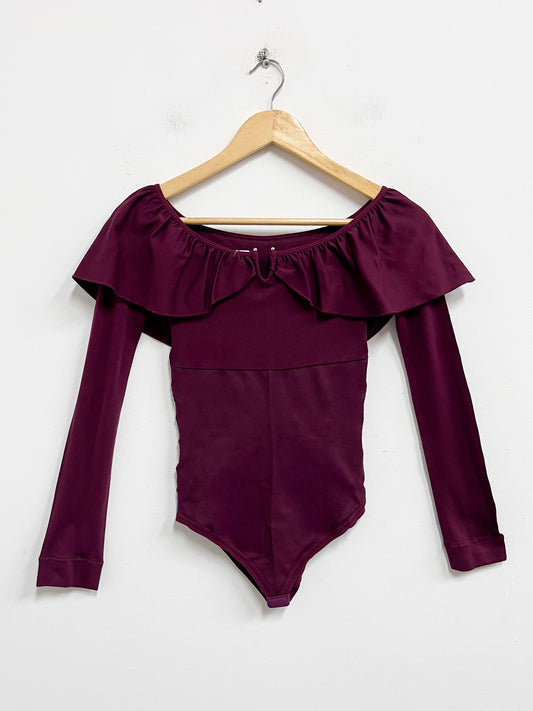 Body guinda con bobos - Azzorti - Talla S