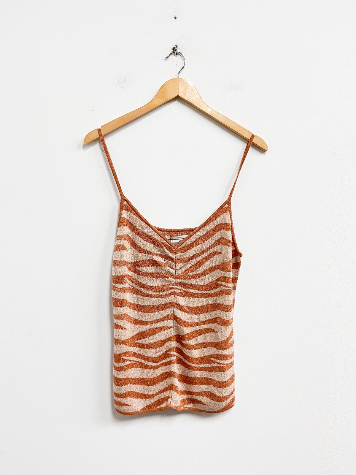 Top animal print tonos marrones - Anthropology - Talla S