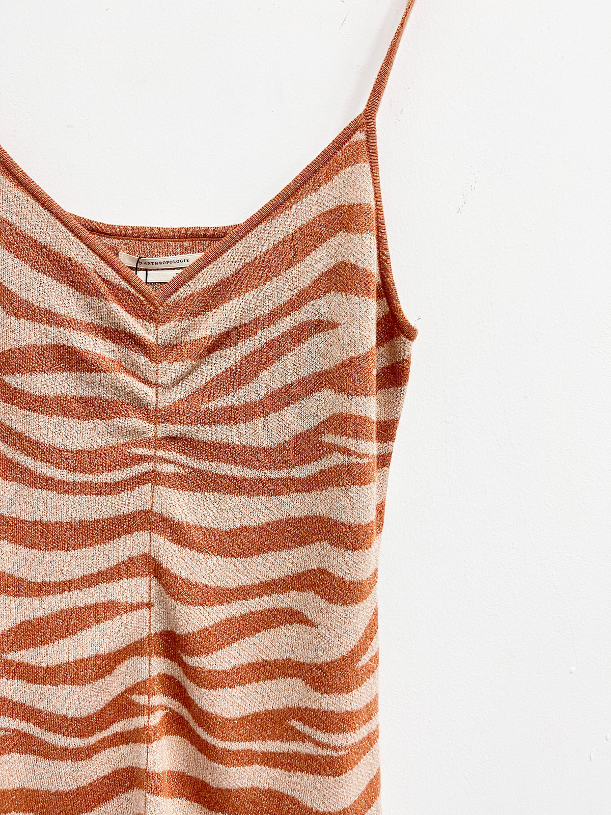 Top animal print tonos marrones - Anthropology - Talla S
