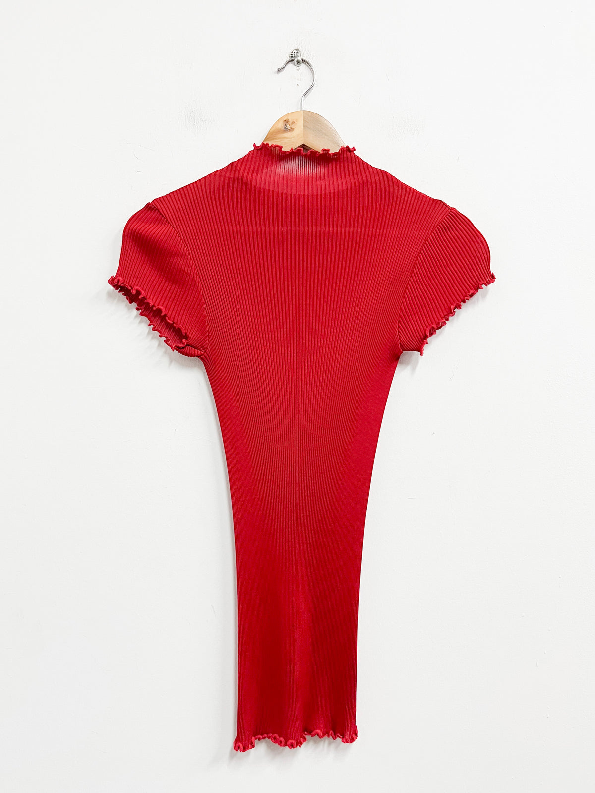 Top rojo manga corta - Talla S