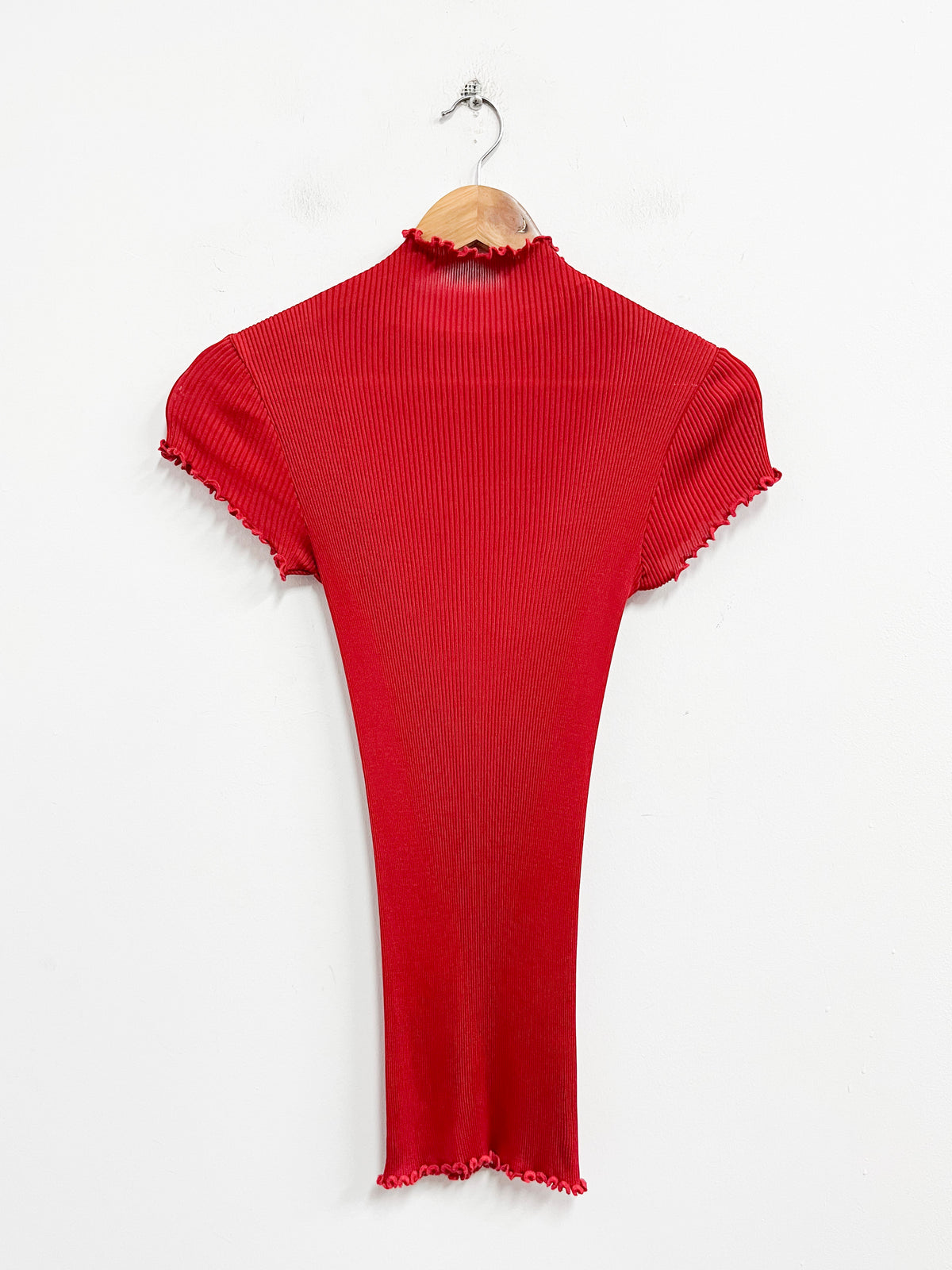 Top rojo manga corta - Talla S
