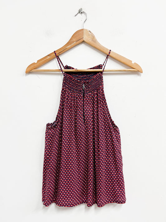 Top morado con rojo - Talla XS