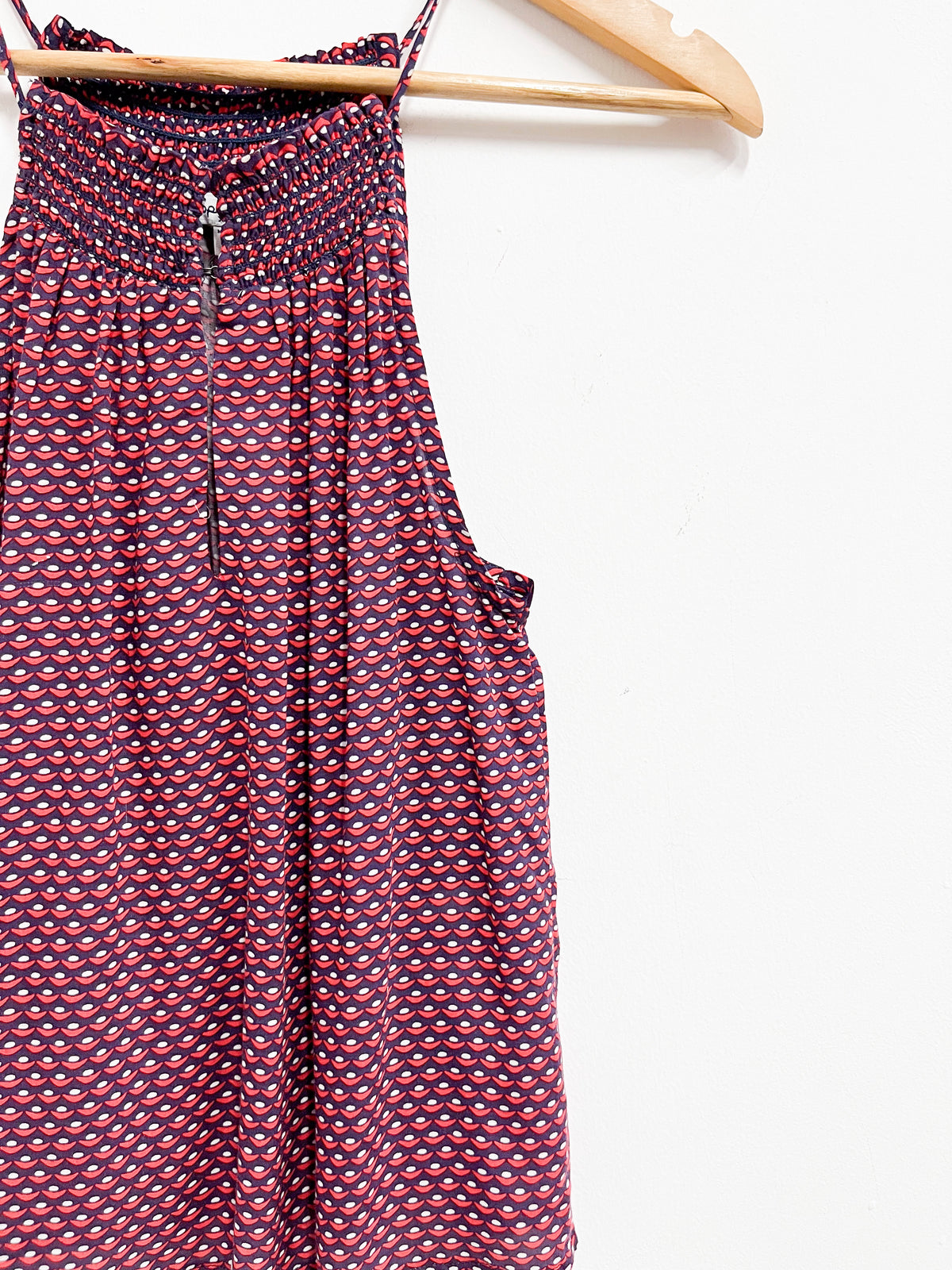 Top morado con rojo - Talla XS