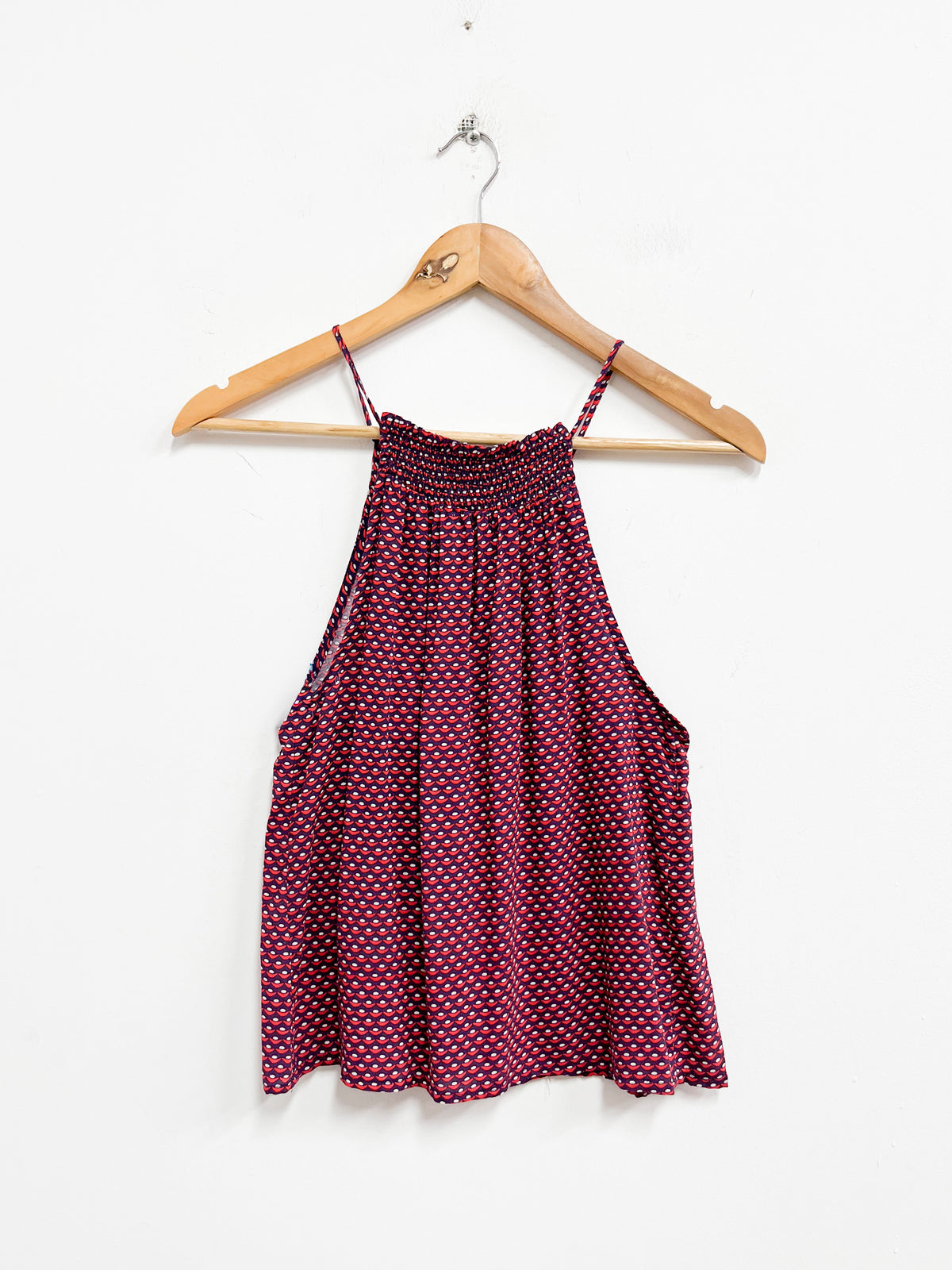 Top morado con rojo - Talla XS