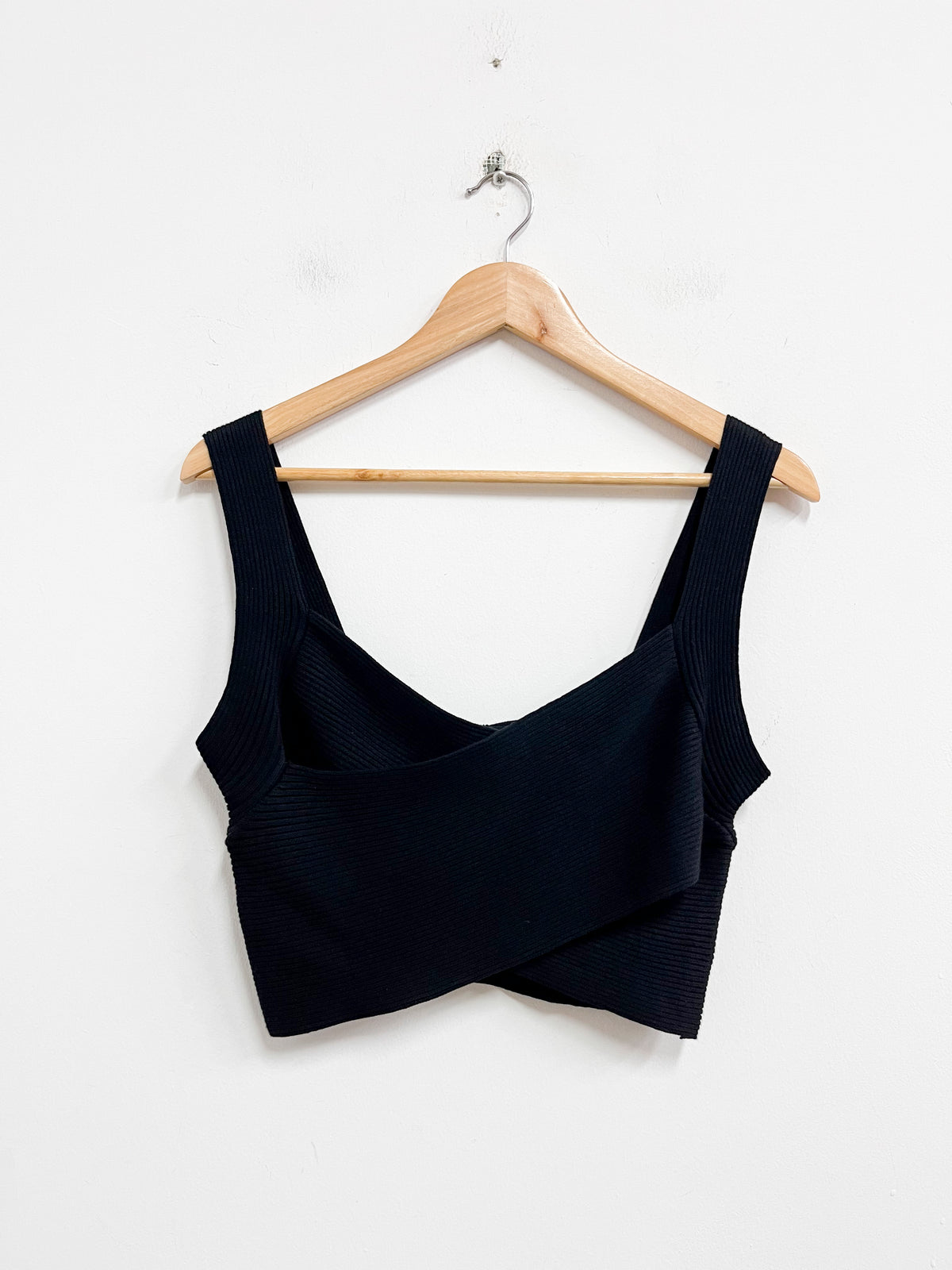Top negro de tiras - Naf Naf - Talla M