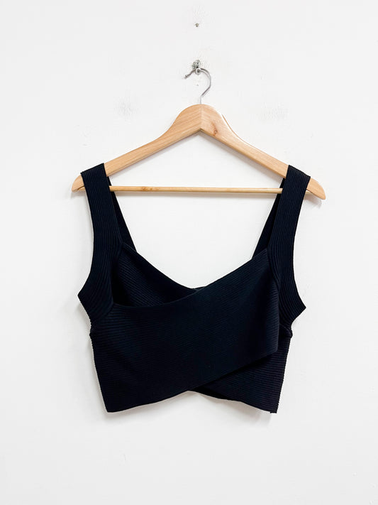 Top negro de tiras - Naf Naf - Talla M