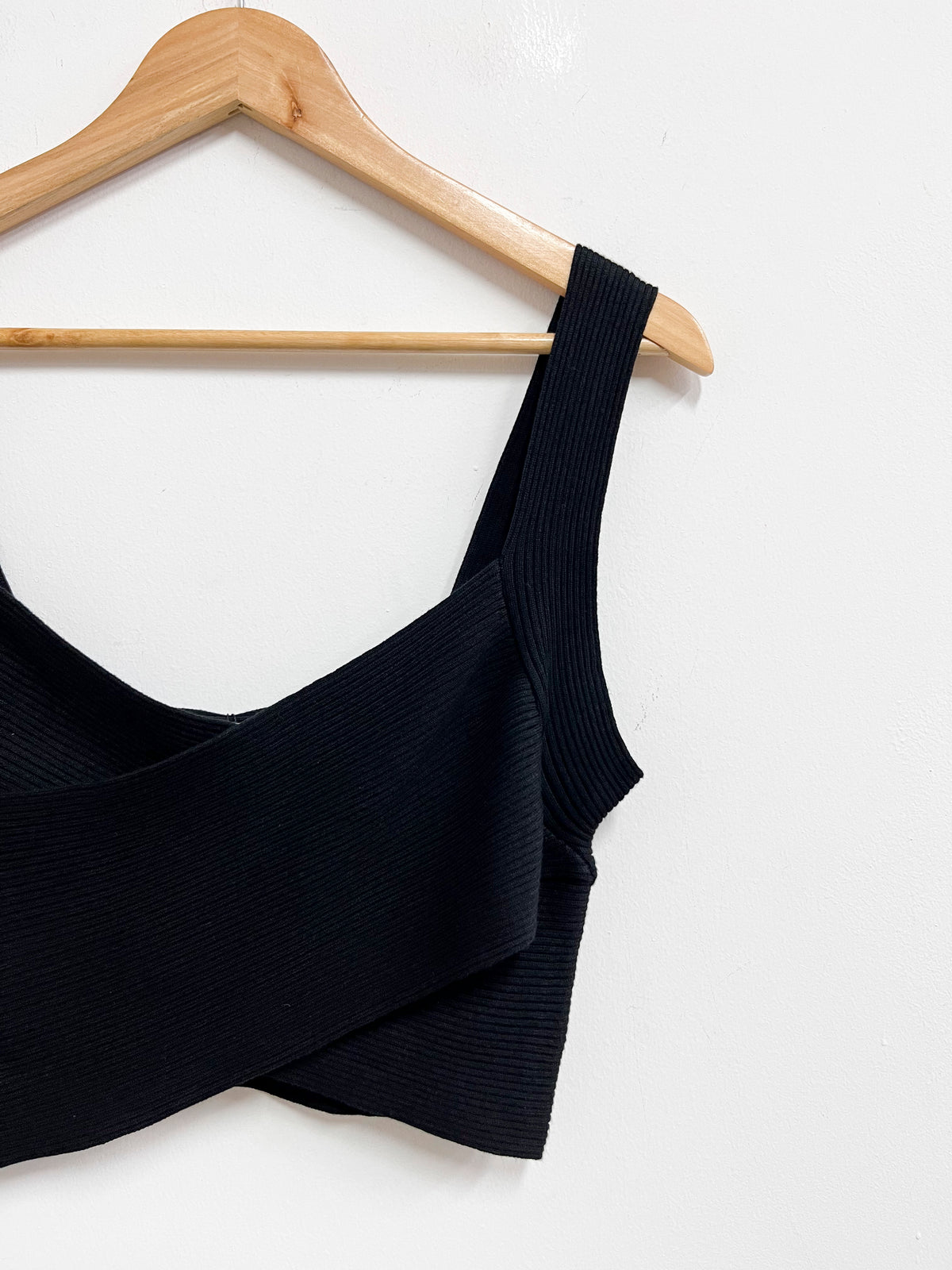 Top negro de tiras - Naf Naf - Talla M