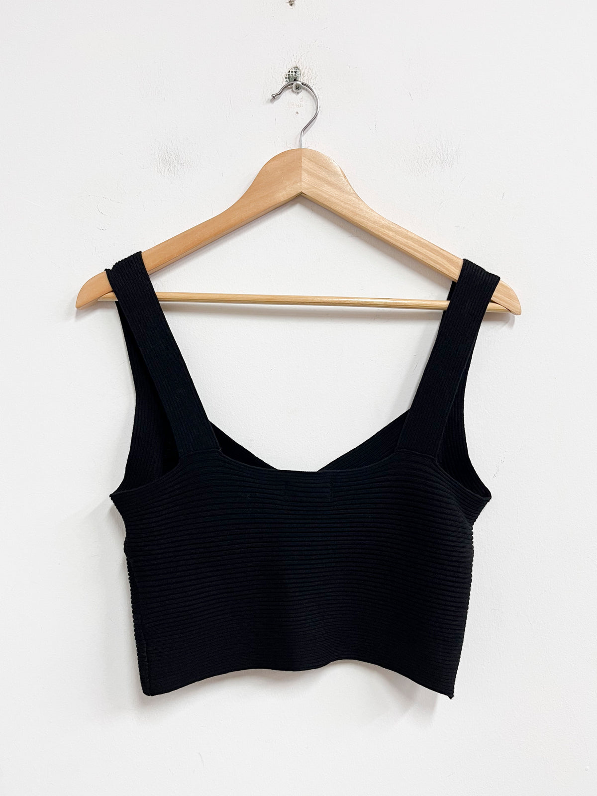 Top negro de tiras - Naf Naf - Talla M