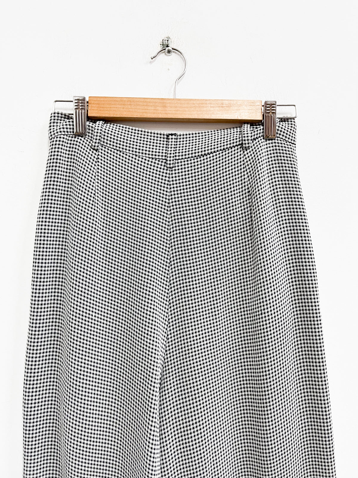 Pantalón a cuadros blanco con negro - Maxmara - Talla M