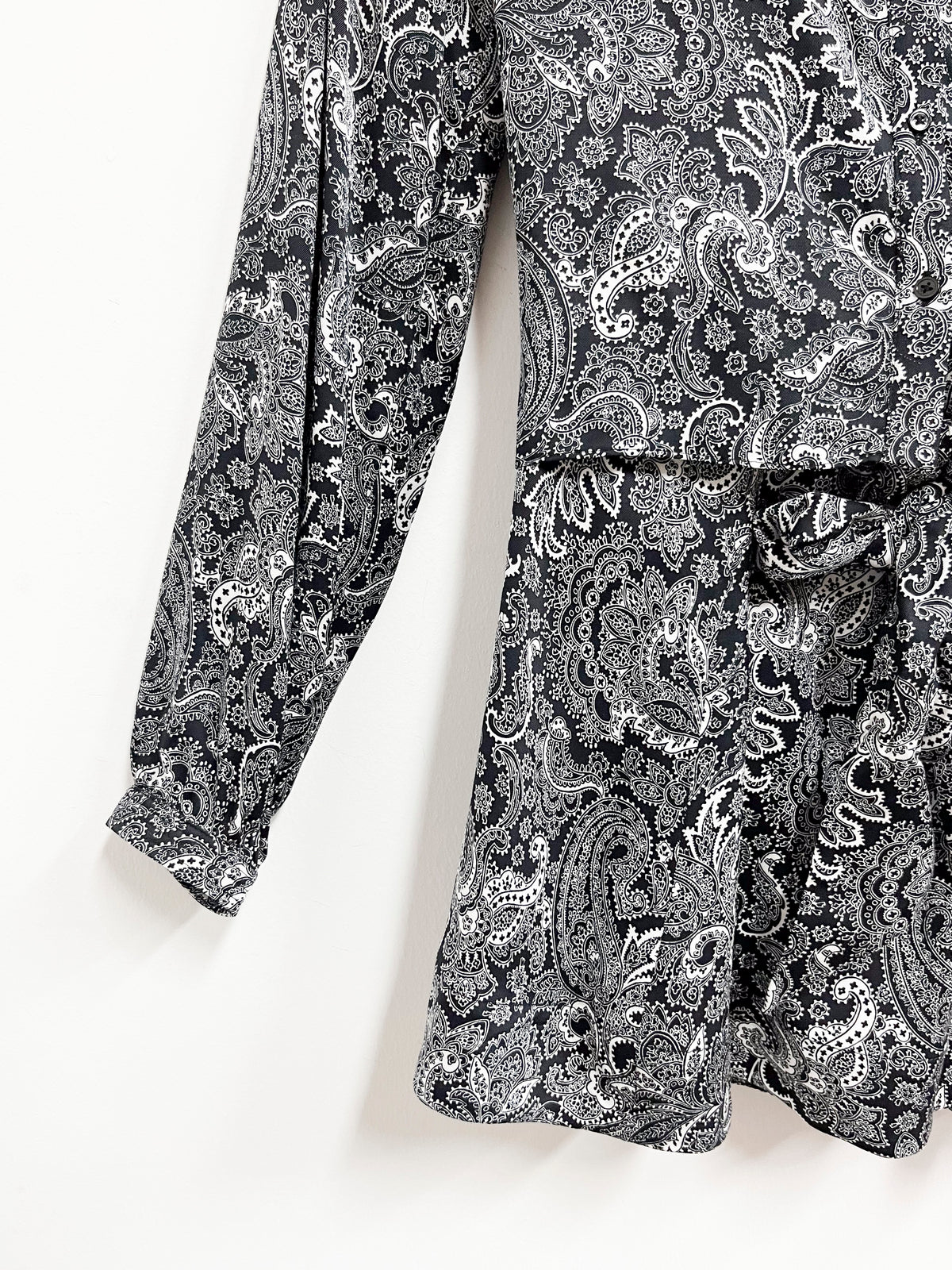 Conjunto estampado negro con blanco -The Kooples - Talla XS