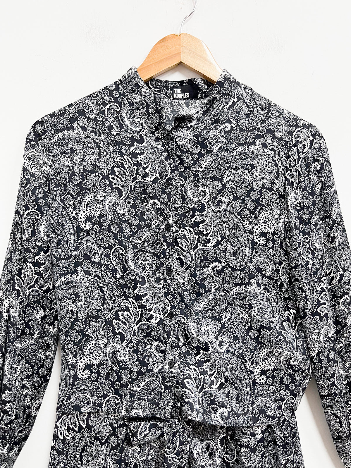 Conjunto estampado negro con blanco -The Kooples - Talla XS