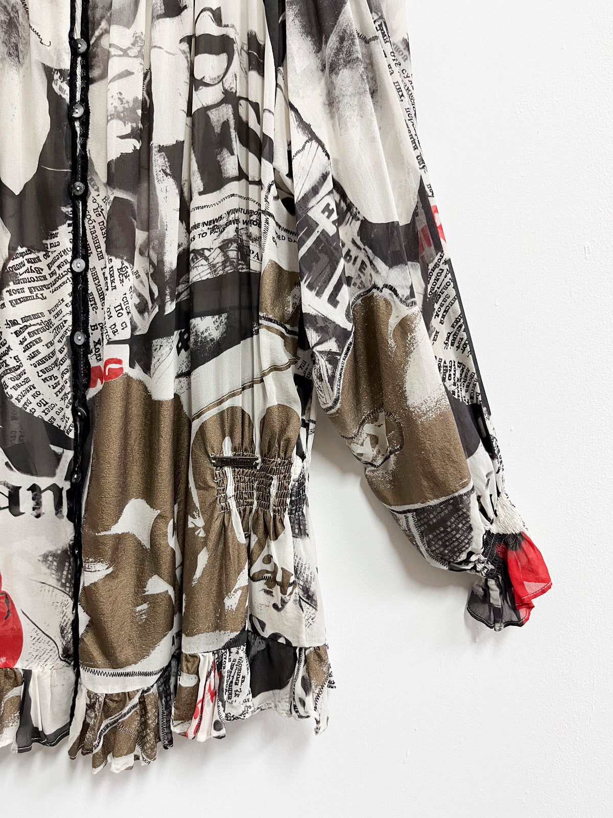 Blusa estampada - Galliano - Talla M