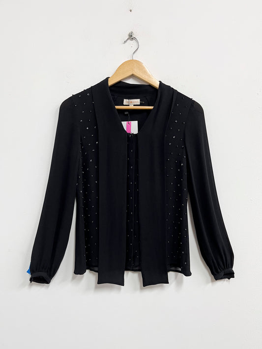 Blusa de seda negra - Tory Burch - Talla XS
