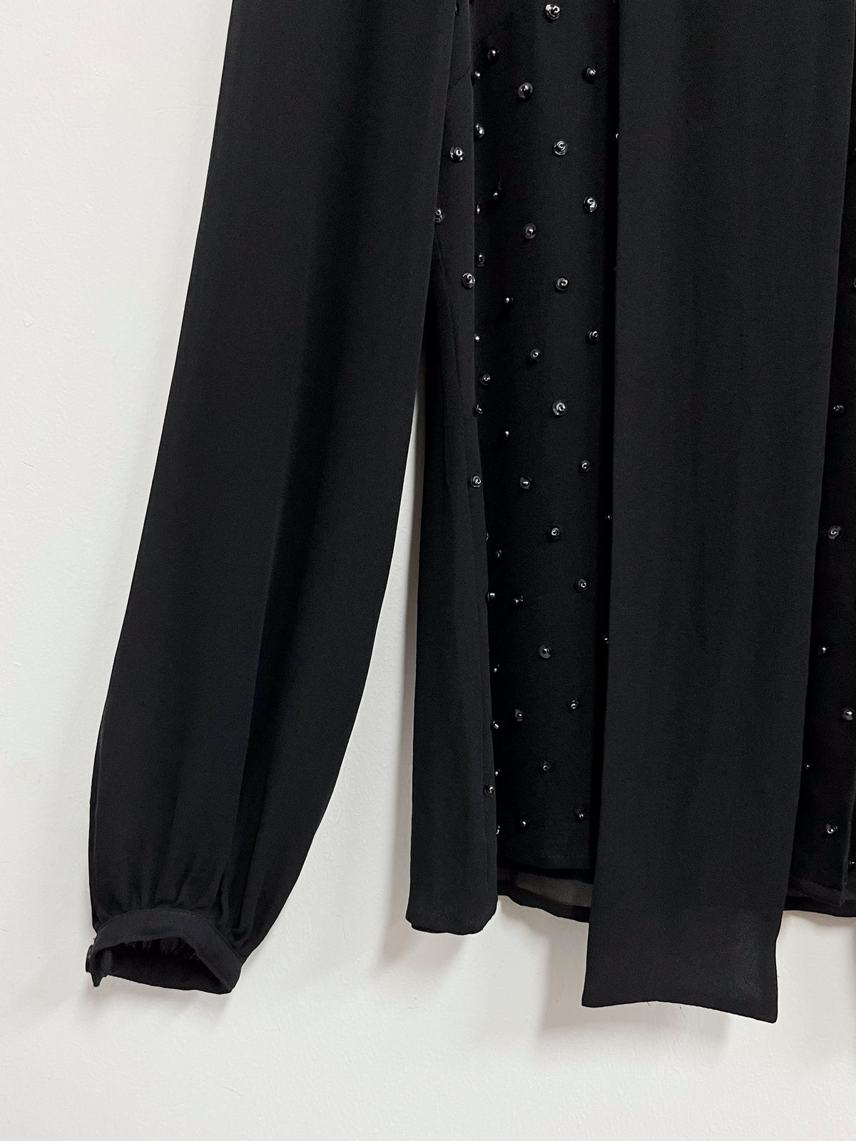 Blusa de seda negra - Tory Burch - Talla XS