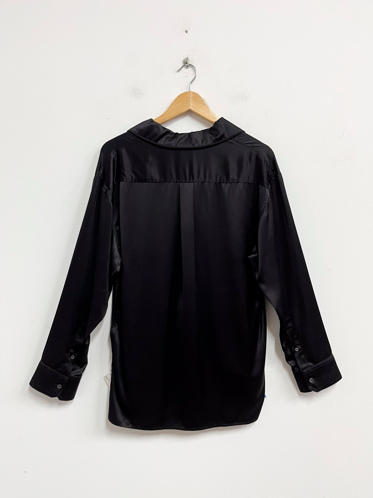 Blusón negro satinado - Loewe - Talla S
