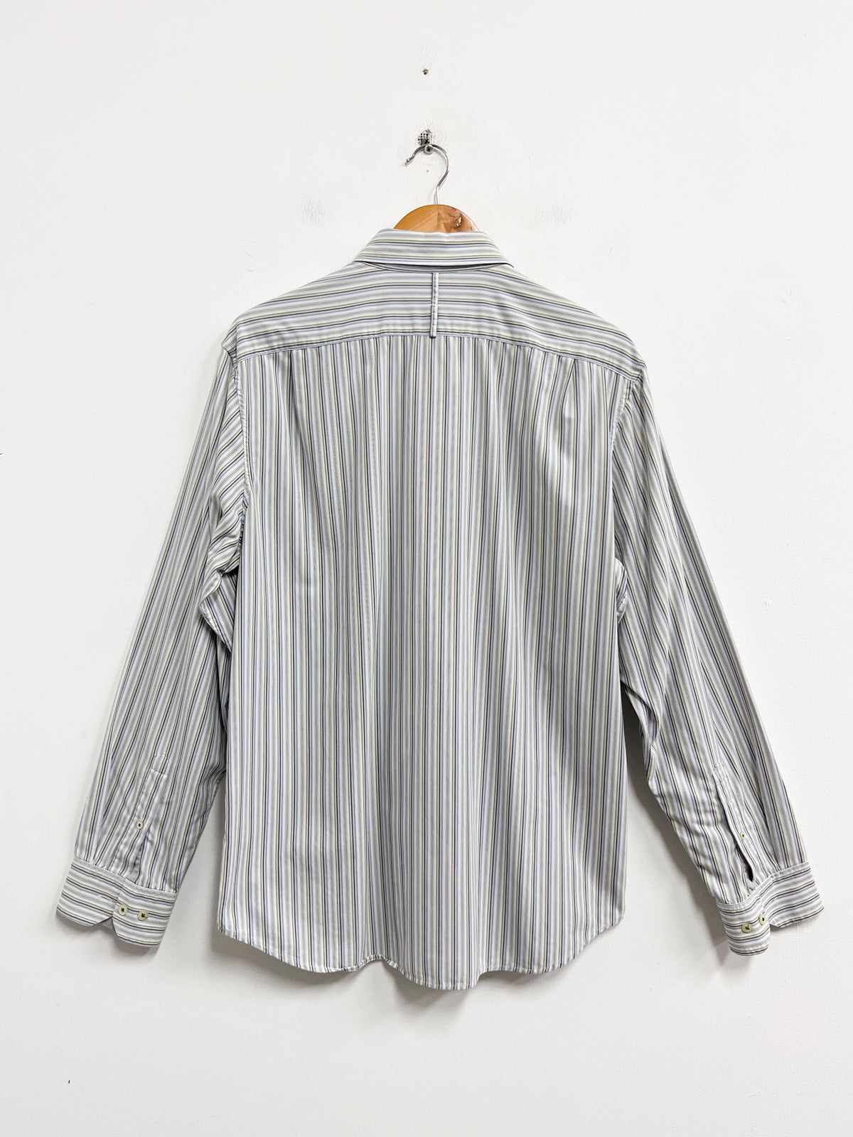 Camisa blanca lineas - Banana Republic - Talla L