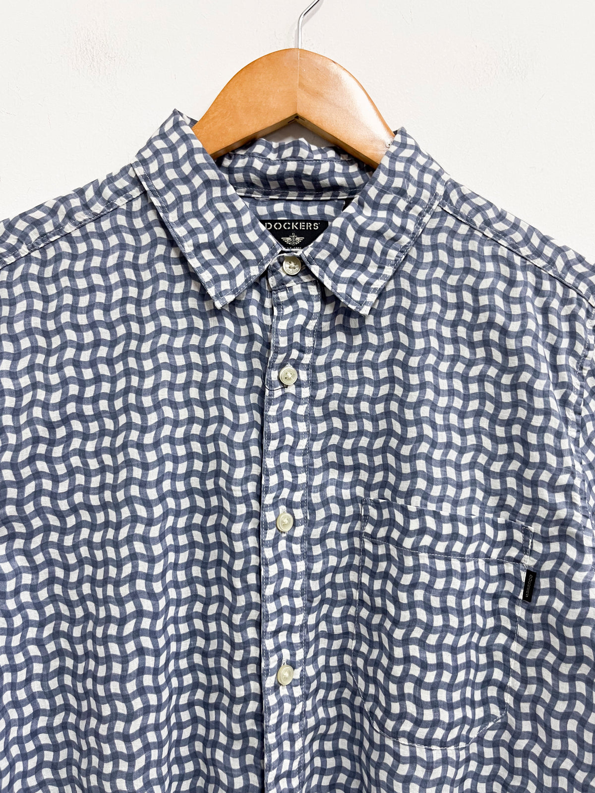 Camisa azul con blanco - Dockers - Talla M