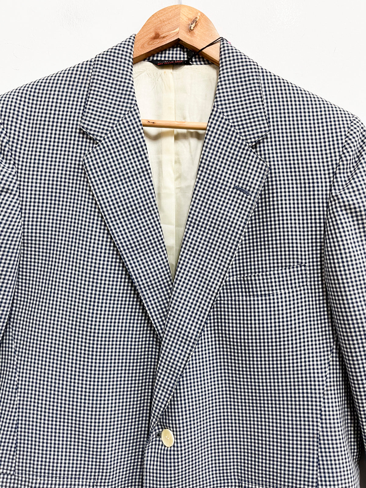Saco cuadros blancos y azul  - Sheldon - Talla L