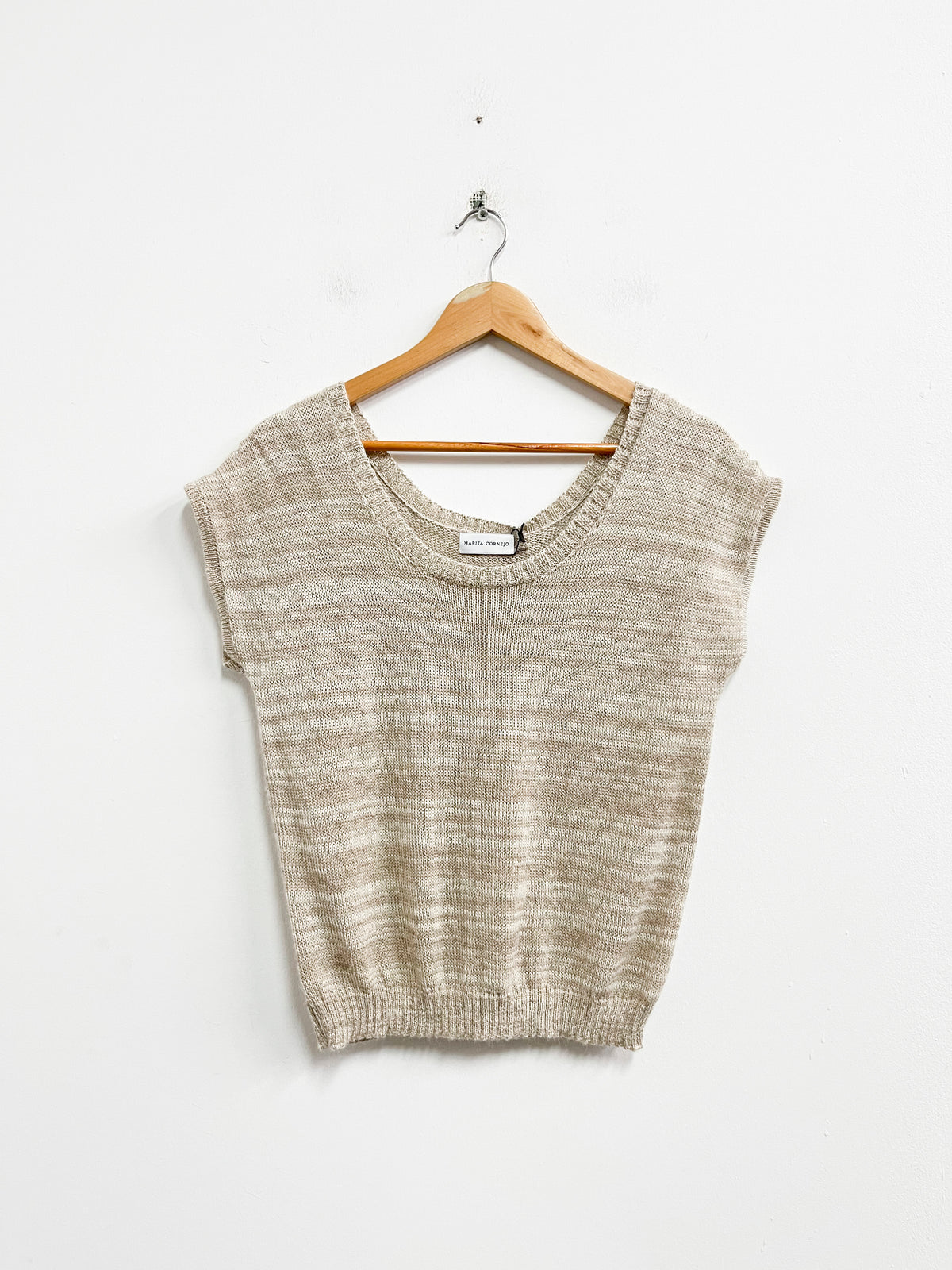 Top tejido tonos beige - Marita Cornejo - Talla M