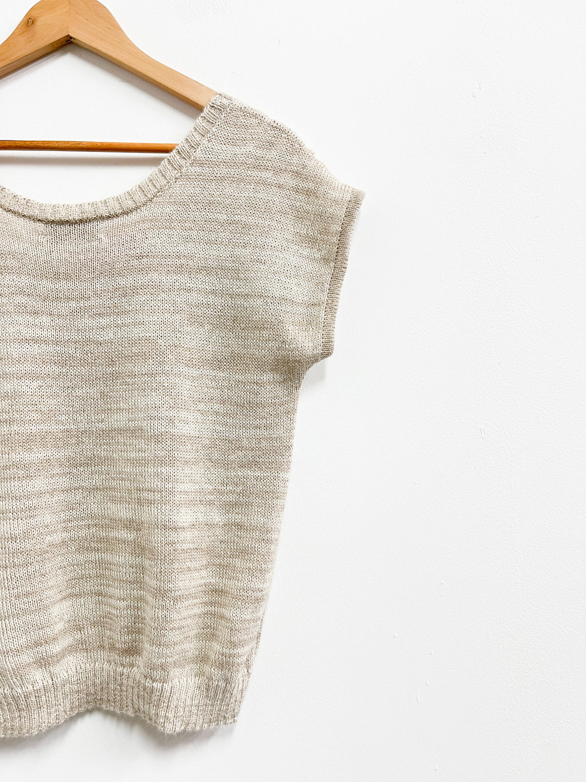 Top tejido tonos beige - Marita Cornejo - Talla M