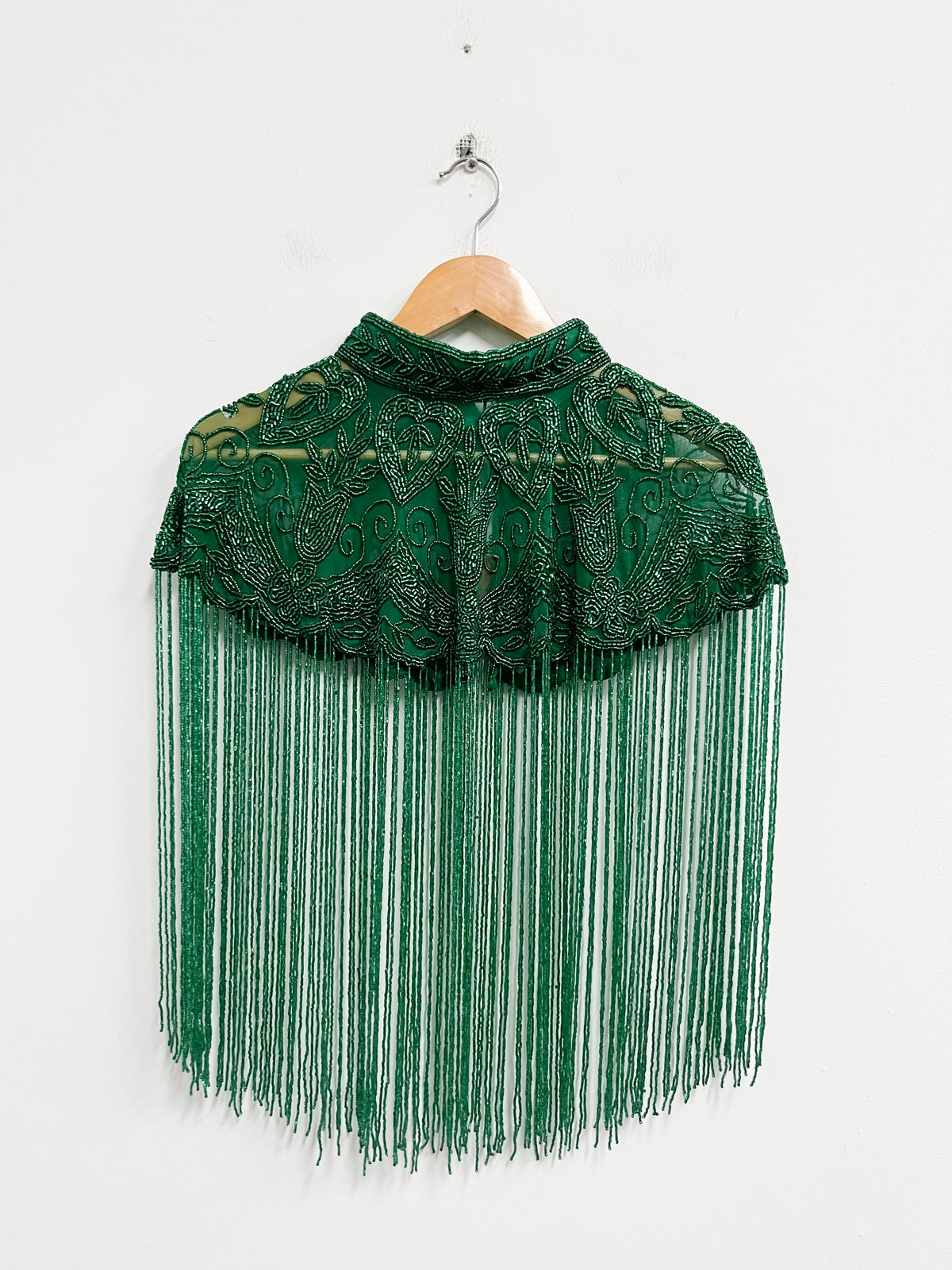 Capa verde de mostacillas - Kus Kus Kaftans - Talla M