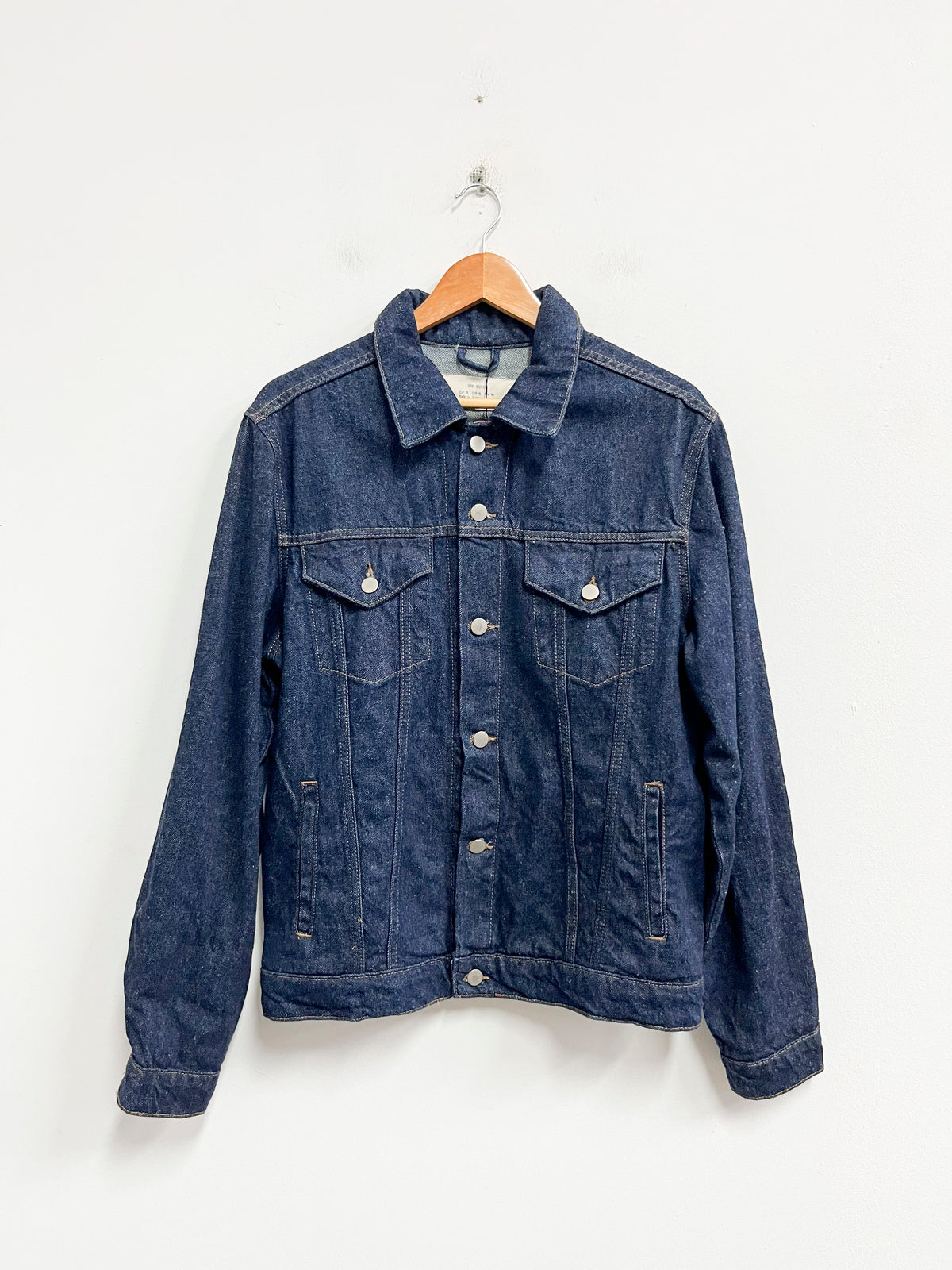 Casaca de jean azul oscuro - Zara - L