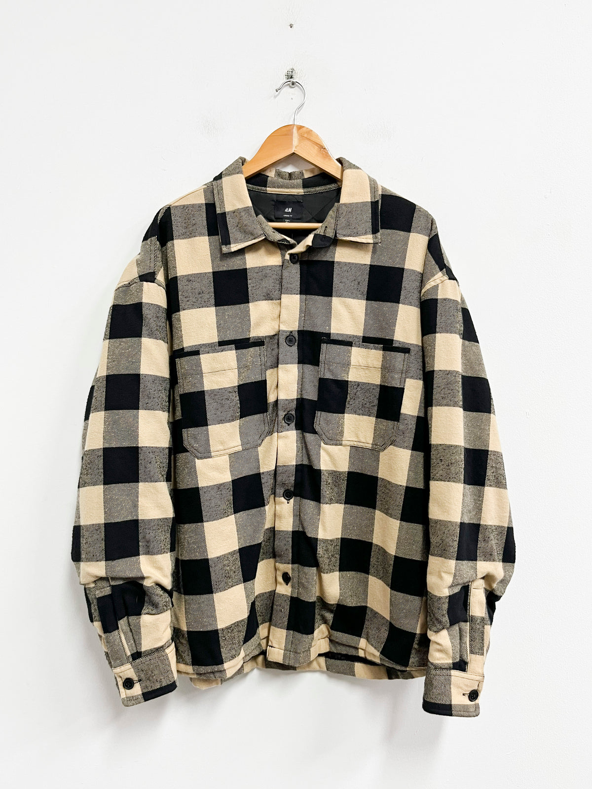 Casaca cuadros estilo franela - HyM - Talla L