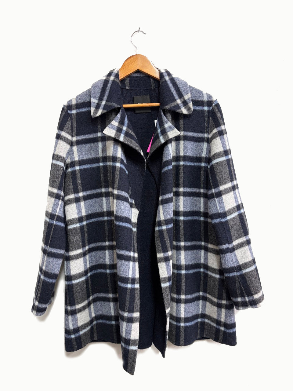 Saco cuadricular azul y gris -  Theory - Talla S