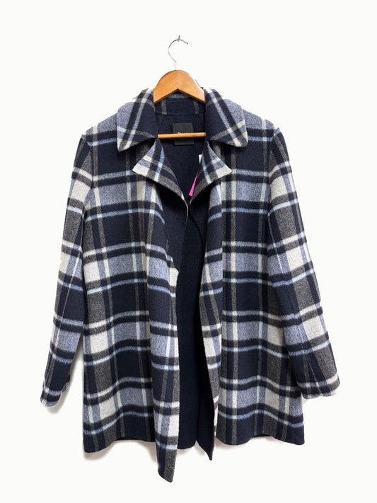 Saco cuadricular azul y gris -  Theory - Talla S