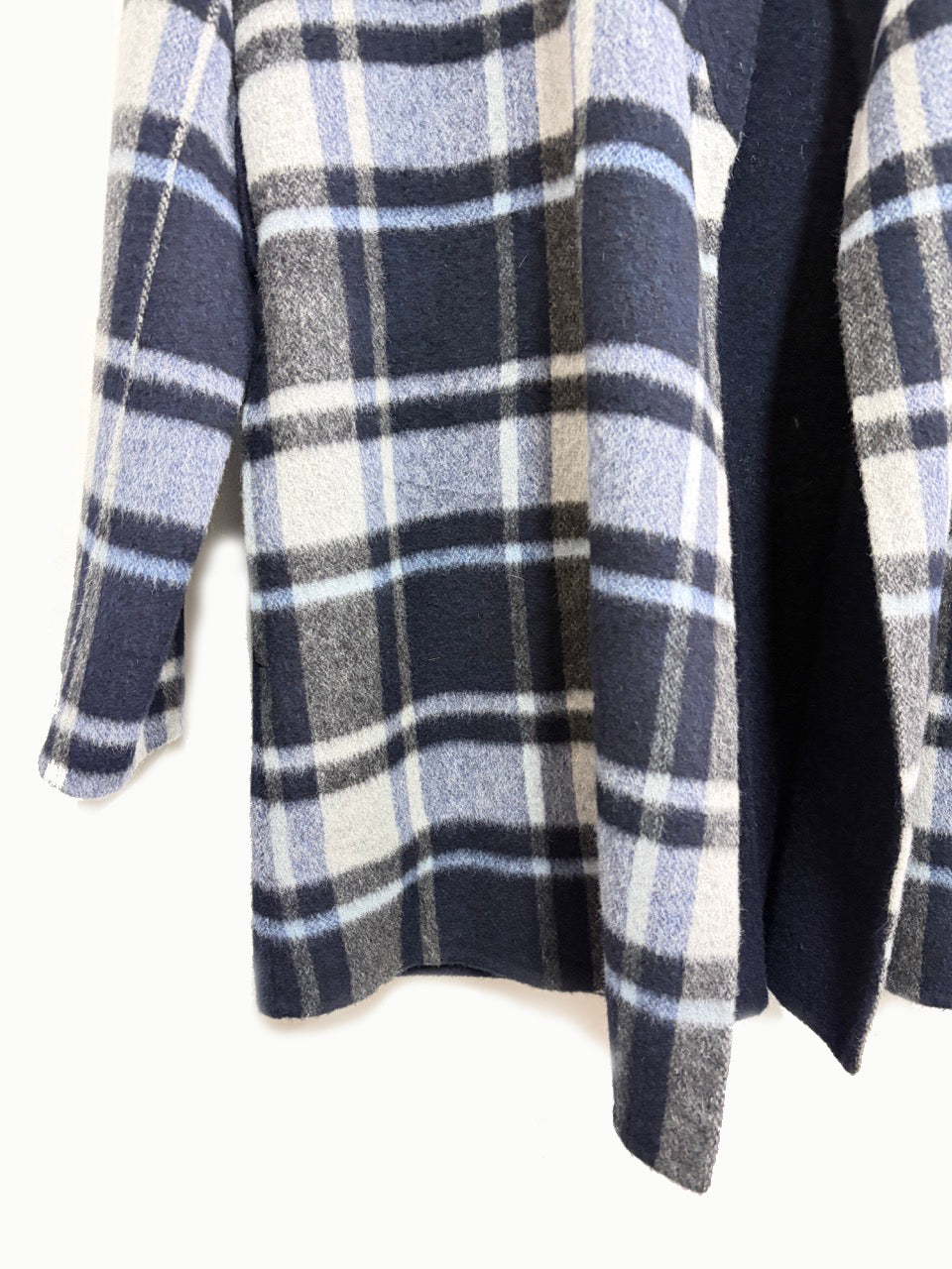 Saco cuadricular azul y gris -  Theory - Talla S