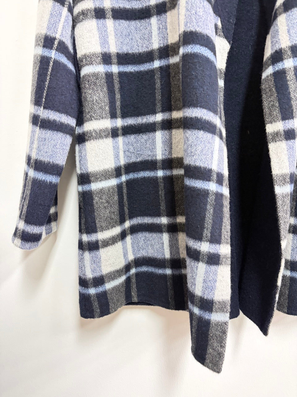 Saco cuadricular azul y gris -  Theory - Talla S