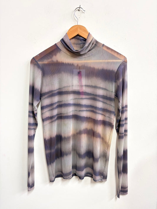 Blusa mesh cuello tortuga -  Andrea Llosa - Talla M