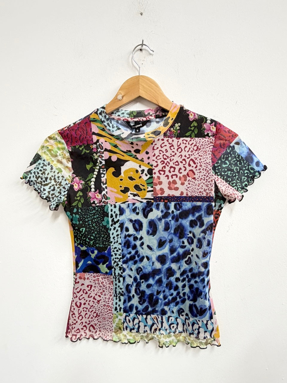 Top animal print - Desigual - Talla S