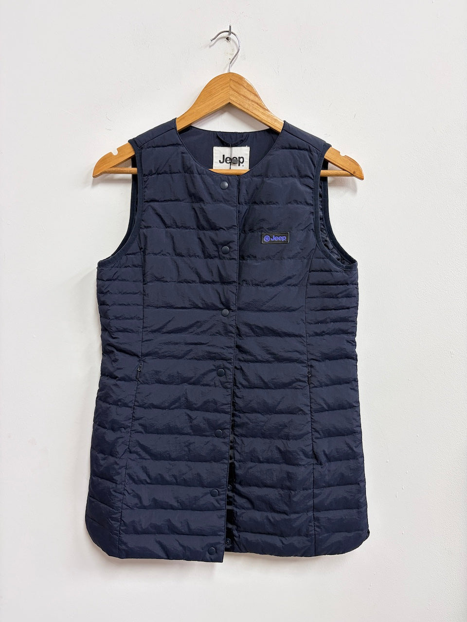 Chaleco largo azul marino - Jeep - Talla S