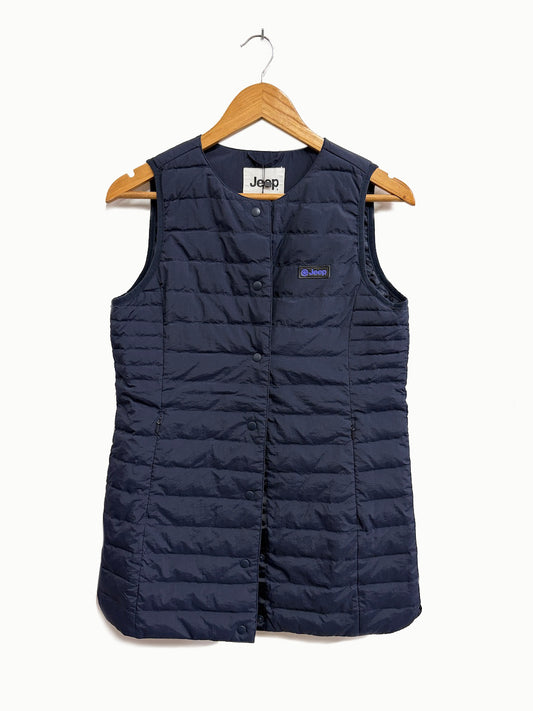 Chaleco largo azul marino - Jeep - Talla S