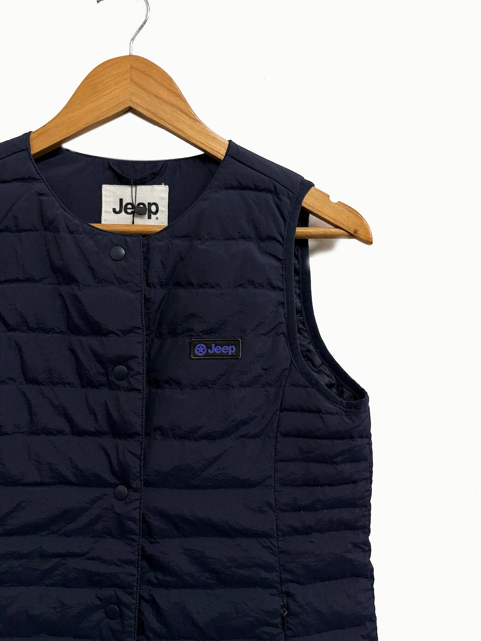 Chaleco largo azul marino - Jeep - Talla S