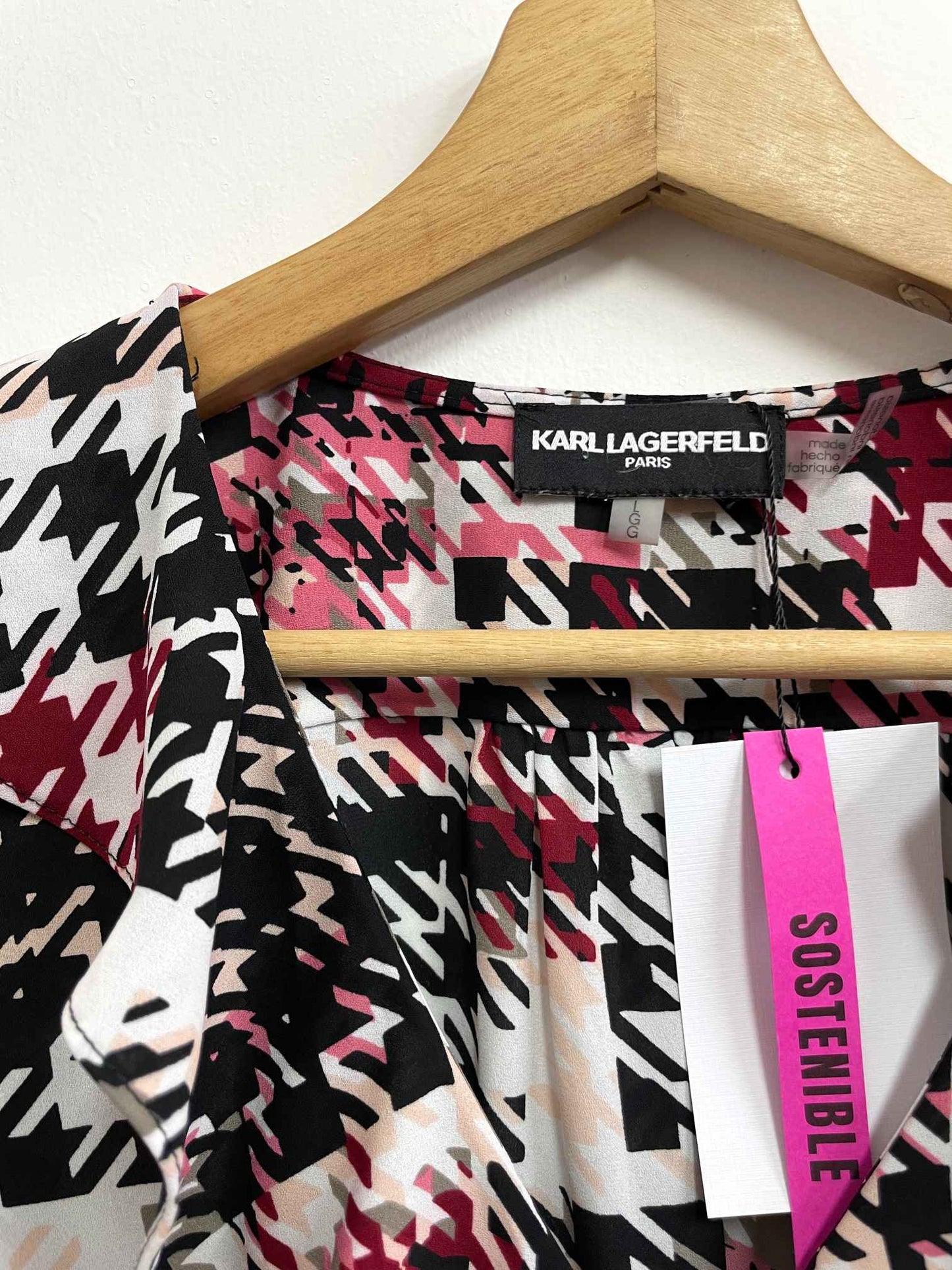 Blusa multicolor bobos - Karl Lagerfeld - Talla L