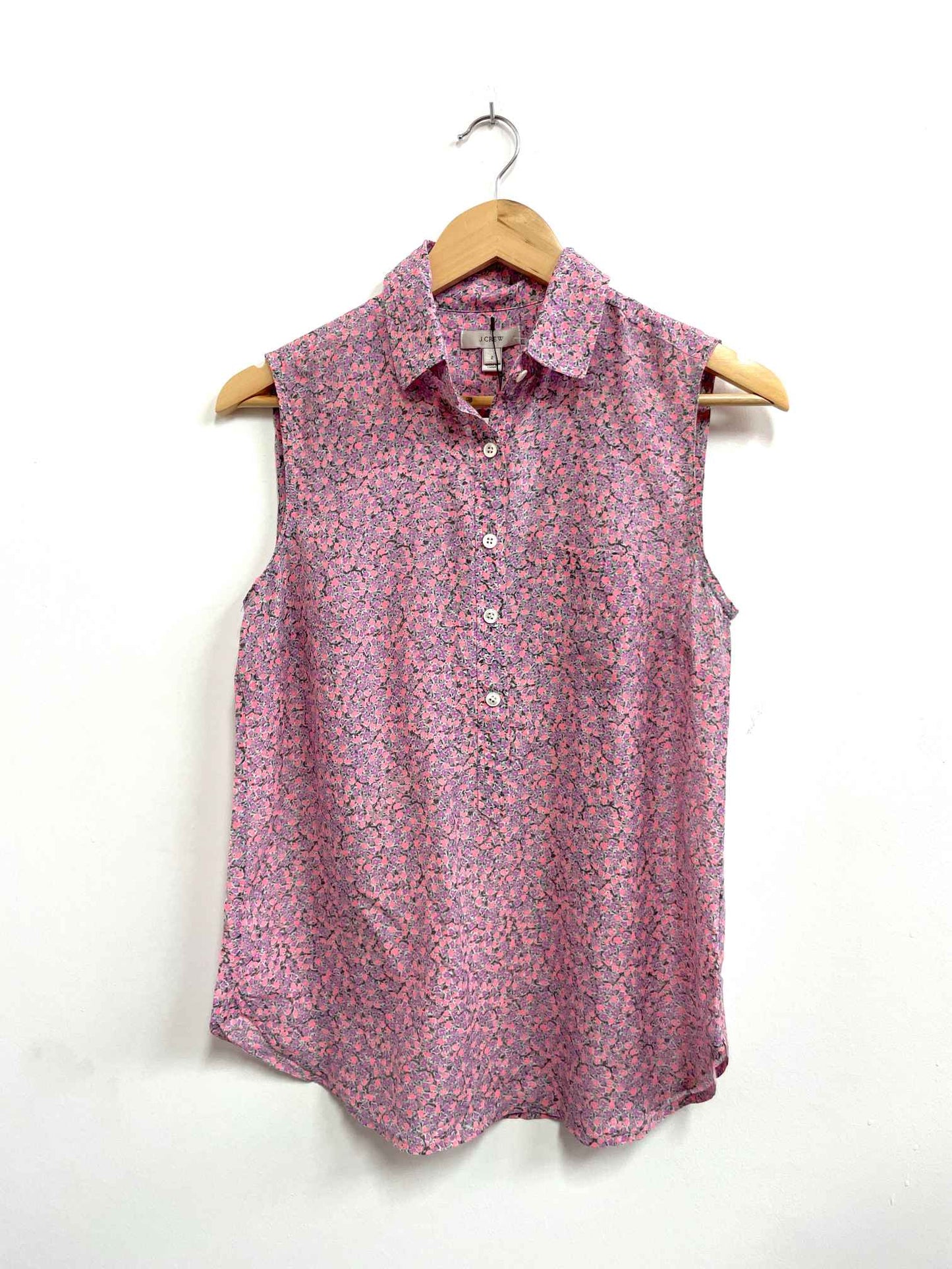 Blusa flores lilas y rosadas - J.Crew - Talla S