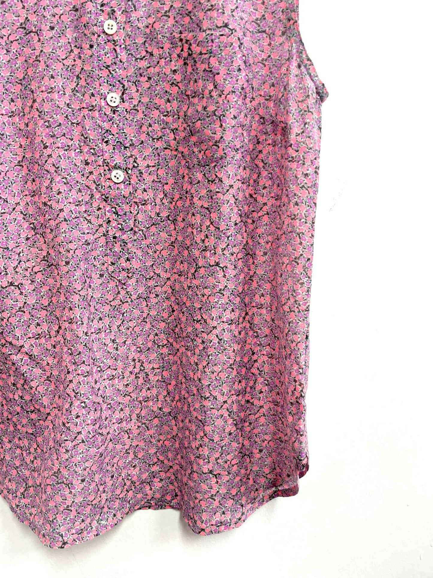Blusa flores lilas y rosadas - J.Crew - Talla S